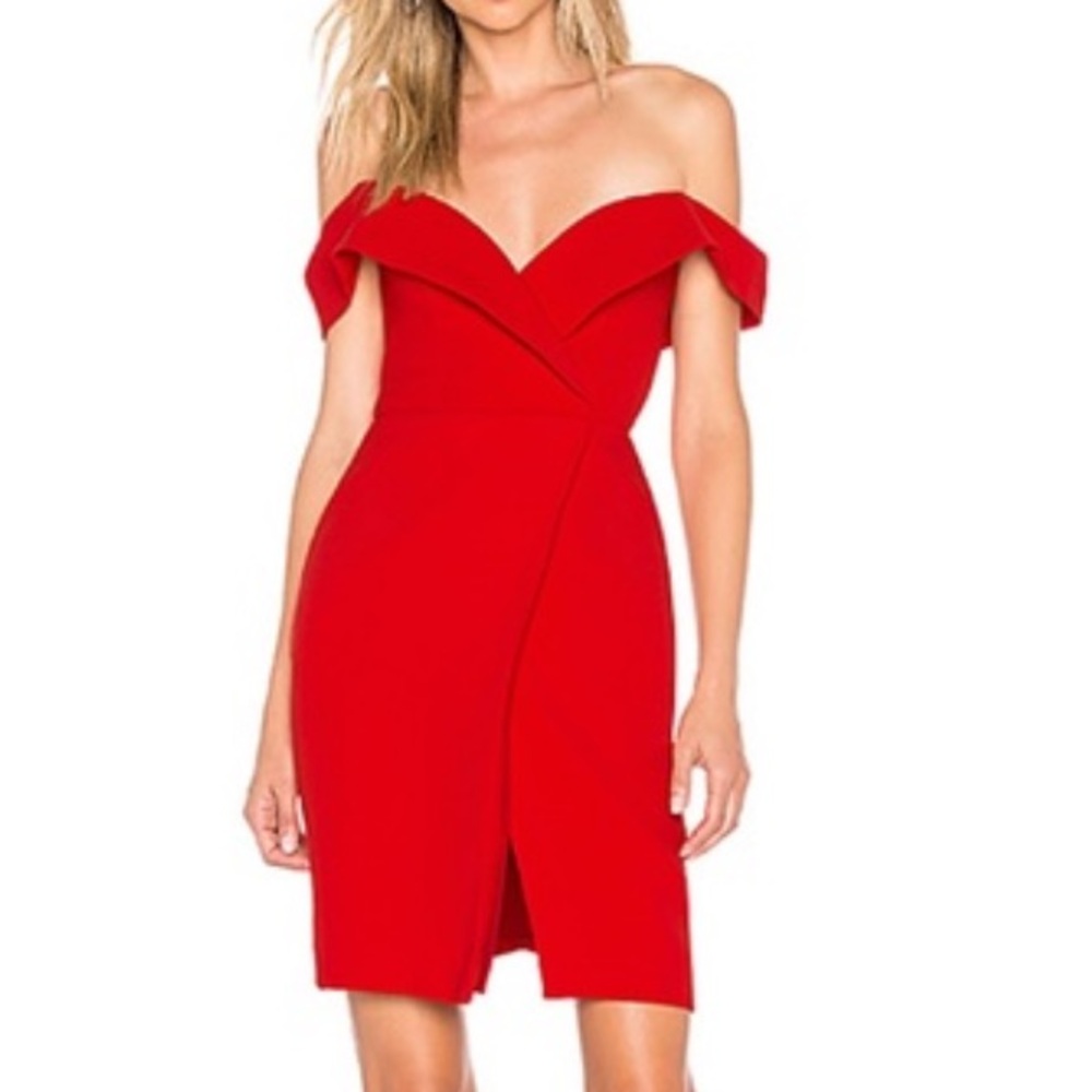 Revolve x Chrissy Teigen Thea Lined Red Mini Dress Size XS